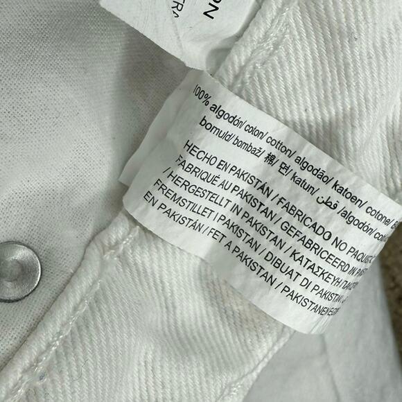 Zara Straight Leg White Jeans Size 14 - Picture 5 of 6